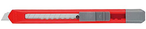 WONDAY Cutter plastique avec blocage de Lame 9 mm Coloris aléatoire