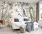 MIWEI Wallpaper Papier Peint Panoramique Forêt De Bambous Peinte À La Main Papier Peint Nature Intissé Murale Chambre Salon（350cmX256cm）
