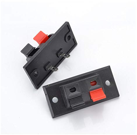 5pcs 2 vie presa presa a molla connettore push release altoparlante morsettiera blocco