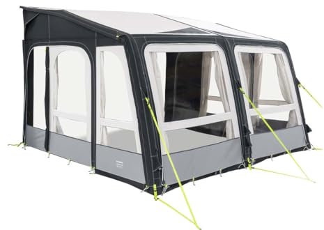 Dometic Grande AIR Pro 390 M Inflatable Caravan Awning, 100 Polyester, 390cm x 300cm, 30.26kg, Multi Height System, Dual Keder, Apex Ventilation