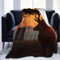 Decke Wohn Kuscheldecken Hirsch Silhouette Sonnenuntergang Twilight Zweige Maulkorb Hörner Park Sonne Semi Superweiche,Flauschige,Warme,Feste Bettüberwürfe Für Sofa-Mikrofaserdecken 80X60 Inches