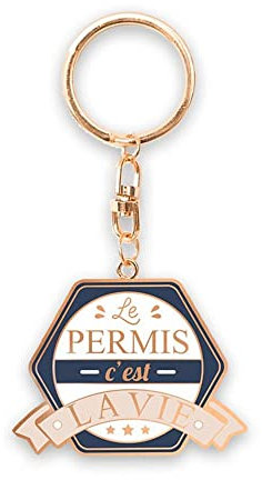 STC Porte CLÉ Luxe Le PERMIS C'est LA Vie