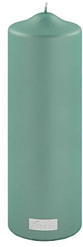 Fink Candle Stumpe,Metallic,türkis Höhe 25cm, Ø 8cm 172009