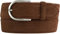 BELTINGER Damen-Gürtel aus Veloursleder 4 cm | Wildleder-Gürtel Mit Runder Schnalle | Tabac 85cm 40mm
