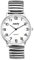 JewelryWe Uhren Herren Analog Quarz 30 wasserdichte Armbanduhr Klassisch Einfach Elastisch Legierung Armband Geschäfts Beiläufige Uhr Herrenuhr mit Digital Zifferblatt Silber