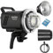 Godox MS200V MS200-V 200W 220V 5600K 2.4G Studio Flash LED Modeling Lamp, Portable Monture Bowens éclairage pour Photographie de Studio et Portrai