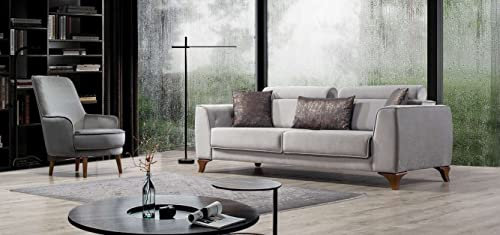 JV Möbel Sitzgarnitur Couch 3+1 Sitz Garnitur Design Sofas Sofa Barock Polster Sessel