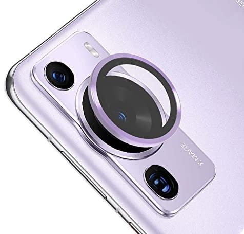GIOPUEY Kamera Schutz für Huawei P60 Pro, [2 in 1 Material] Metallbordüre + Schutzglas, 360 Grad Schutz Kamera Linse für Huawei P60 Pro - Purple
