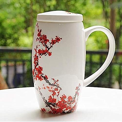 Cup Mug Boutique Hotel Luxurious Coffee Shop 9 Colors Optional 700ML High Capacity Mug with Lid Simple Bone China Creative Drinking Glass Office Cup Female Ceramic Cup M 700ml,M,700ml,Pleasant63