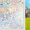 DARUITE Fensterfolie Blickdicht Statisch Haftende 3D Regenbogen Fensterfolie Anti UV Klebstofffreie Wiederverwendbare Sichtschutzfolie Fenster für Zuhause Büro(90 x 200CM)
