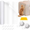 MoguGo Kratzfolie Katzen Selbstklebend Kratzschutz Sofa Katze 3m x 30cm Anti Kratz Folie mit 10 Schrauben und 2 Nano Tapes für Katzenfür Couch Tür Möbel Wand Kratzabwehr
