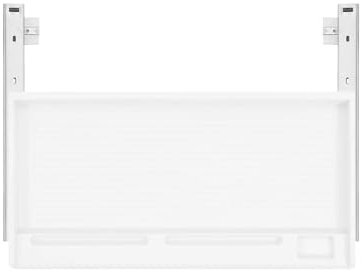 Baoblaze Desk Drawer Keyboard Tray Keyboard Drawer under Desk Extension Slides Storage Plate, Pull Out Keyboard Tray for Home, Gray White