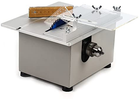 LANNADD Tischsäge, Multifunktionale Tischkreissäge, Tischkreissäge Handgefertigte Diy-Sägeblatt Schneidwerkzeug, Holzbearbeitungsmaschine 9000u/Min Mini-Tischkreissägen-Set