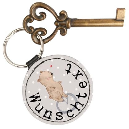 Mr. & Mrs. Panda Personalisierter Schlüsselanhänger Bär Einrad fahren - Personalisierte Geschenke, Hobby, Für Frauen Mit Wunschtext, Auszeichnung, Sport, Liebevoll Gestaltet, Danke