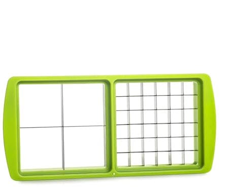 Genius Nicer Dicer Smart Gemüseschneider Messereinsatz, Salat Obst Schneider Zubehör, Würfelschneider für 10x10 & 30x30 mm, Kiwigrün