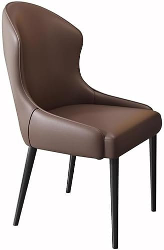 Generic Esszimmerstuhl, Küche Moderne Küche Esszimmerstühle Tragenändige Leder Schlafzimmer Stühle/Dunkelbraun/Schwarzes Bein