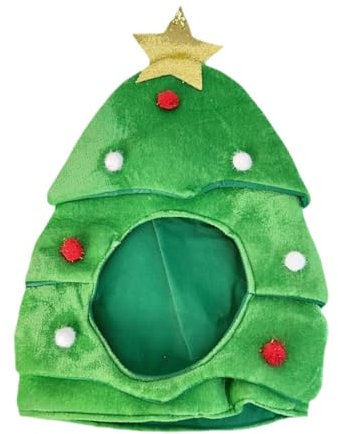 Amagogo Weihnachtsbaum-Hut-Kopfschmuck für Feiertags-Rollenspiele, Neujahrs-Bühnenauftritte