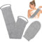 AOZUO Gant de toilette pour le dos pour la douche, gant de toilette exfoliant avec brosse pour le dos en fibre de bambou, éponge pour le corps avec gant exfoliant pour le dos pour hommes et femmes