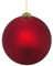 VEPATIM 3 Weihnachtskugeln Christbaumkugeln XXL aus Kunststoff rot matt Ø25cm