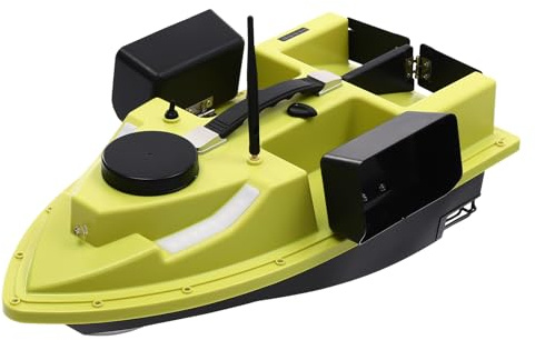 Barca da pesca Barchino pasturatore Barca da pesca per esche con posizionamento GPS Telecomando 2,4G Design a 4 marce Batteria al litio da 5,2 Ah adatta per grandi laghi e bacini artificiali