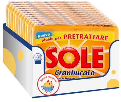 Sapone per Bucato al Profumo di Marsiglia – Confezione 2x500g kit con Spugna Brandizzata SPESA & RISPARMIO Inclusa – Variazioni 4/8/12 Pezzi (12)