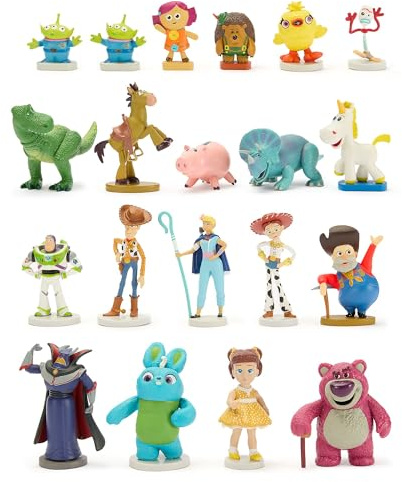 Disney Store Official Méga Coffret de Figurines Toy Story, 20 Personnages Dont Woody, Buzz l'Éclair, Jessie, Rex et Bayonne, Figurines entièrement sculptées, Convient aux Enfants de 3 Ans et Plus