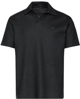 TRIGEMA Oversized Poloshirt ohne Knopfleiste in Waffeloptik
