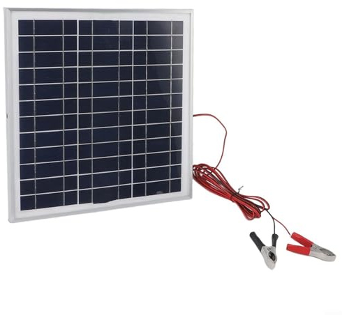 Panneau solaire extérieur 20 W pour batterie 12 V à charger avec cellules monocristallines en silicium cadre en aluminium et tension de circuit ouvert 16 V
