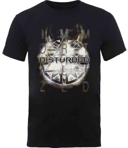 Disturbed T Shirt Immortalized Band Logo Symbol Official Mens Black L