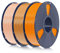SUNLU 3KG PLA Plus 3D Drucker Filament, PLA+ Filament 1.75mm, Maßgenauigkeit +/- 0.02 mm, 1kgSpule(2.2Pfund), Insgesamt 3kg, PLA Plus Filament (Orange+Kaffee+Beige)