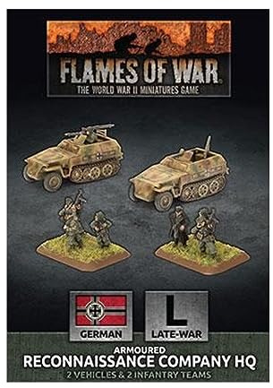 Flames of War Armoured Reconnaissance Company HQ (x2 Plastic)