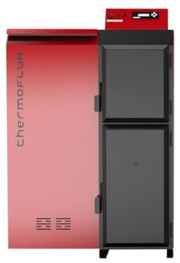 ThermoFlux Pelletkessel | Pelling 25 ECO | 25kW | 135kg Behälter links