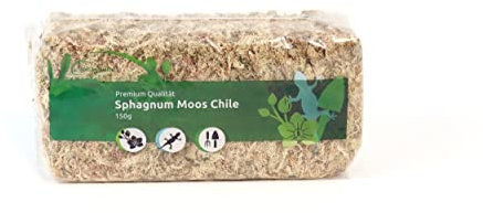 Sphaigne de sphaigne pour Terrarium et orchidées du Chili 150 g à 5000g (1x150 g)