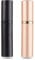 AsaNana Perfume Atomiser, Refillable & Travel Size Perfume Bottle, Leaking Proof,Bottom Pump without Funnel, Luxurious Small women and men, 5ml (CLa-2P(Black&RoseGold))