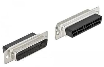 Delock D-Sub 25 Pin Crimp Stecker, Metall, 4 Stück
