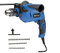 850W Hammer Drill, Impact Drill 3000RPM Hand Electric Cored, Variable-Speed, 360° Rotating Handle
