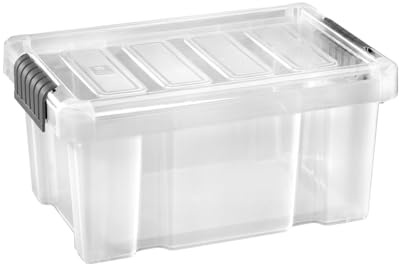 Tarrington House, Aufbewahrungsbox mit Deckel, transparent, 14 l