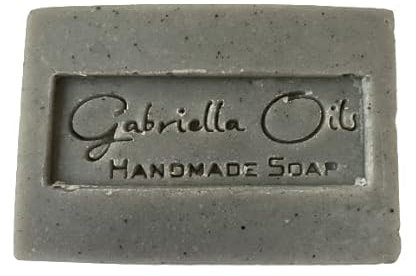 Peppermint & Pumice exfoliating charcoal soap. Handmade.