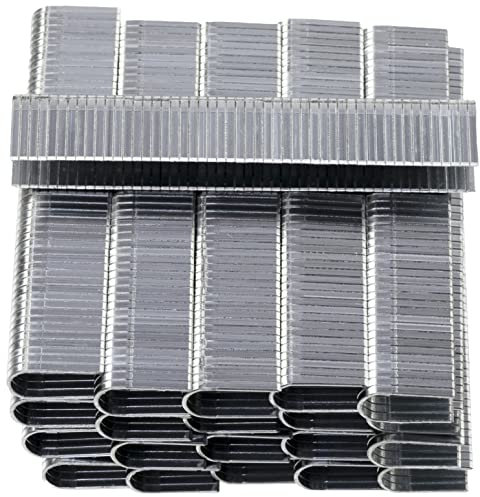 AERZETIX - C58785 - Lot de 5000 agrafes en forme ''U'' 12x6.3x1.2 mm pour agrafeuse - pour fixation de câbles basse tension - accessoire d'agrafage bois tapisserie rembourrage - en acier