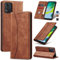 Jasonyu Coque pour Motorola Moto E13, Housse Etui en Cuir PU Portefeuille [Antichoc] [Magnétique] [Porte Cartes] [Stand Fonction] Flip Coque (Brun)