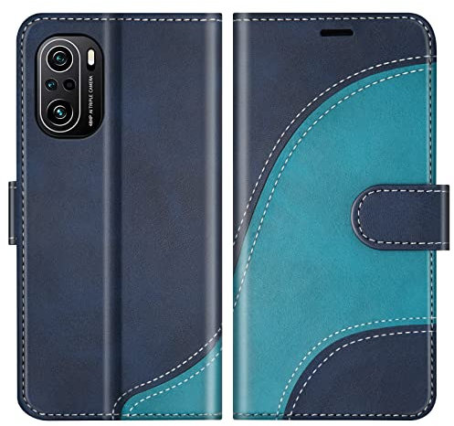 BoxTii Coque pour Xiaomi MI 11, Portefeuille Etui en Cuir PU, Magnétique Protection Housse Coque pour Xiaomi MI 11, Bleu