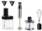 DOMO Stabmixer Set 4-in-1 - Ergo Press - Inklusive 4 Aufsätze: Mixstab, Schneebesen, Zerkleinerer, Spiralschneider - 800W