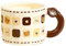 CAPIJIONG Tazza in ceramica da 360 ml con orsetto carino e creativo per forno a microonde disponibile per coppie a casa per colazione, latte, caffè, tazza stile D