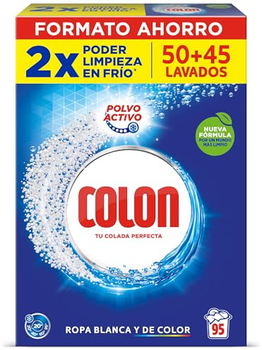 Colon Polvo Detergente para la ropa, 95 dosis, 4.75 kg