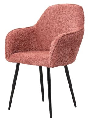 TABLE PASSION - Fauteuil Bouclette Rose