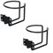 Sileduove 2PCS Stainless Steel Boat Ring Cup Drink Holder, Car Cup Holders with Screws Drink Holder for Boats(black)