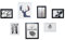 FASHION YO Collage-Bilderrahmen, Set mit 7 Bildern, Wandrahmen, Holz-Collage-Rahmen für Familienbilder, Treppen, kreative Fotowand, 25,4 x 20,3 cm, 5 x 17,8 cm, 7 Stück, weiß + schwarz