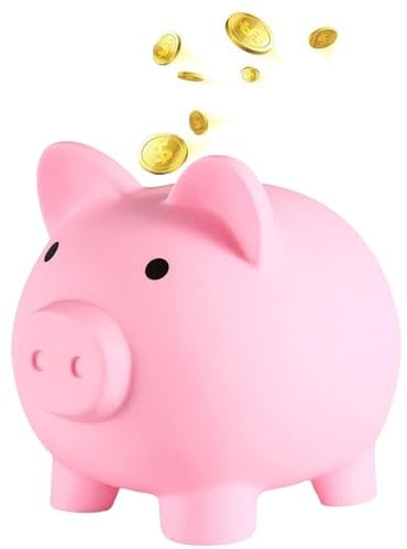 FANXIYA Sparschwein Pig Money Coin Bank Münze Sparbüchse Glücksschwein Spardose für Kinder Piggy Sparschwein für Hochzeit, Weihnachten, Halloween, Geburtstagsgeschenke (Rosa)