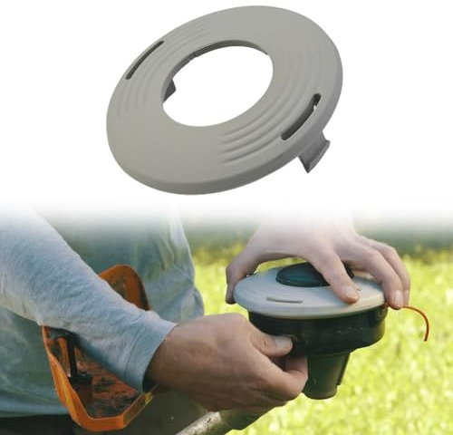 3 cubiertas para carretes de cabezal de recortadora, cubierta de carrete de cortacésped, para cabezal de corte Stihl-46-2 4003 713 9701, accesorio duradero y práctico (3 piezas)