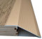 SKINCATE Barre De Seuil pour Sol Irrégulier Hauteur 1-5cm, Profilés De Transition De De Sol en Vinyle, Rampe De Seuil en Aluminium, pour Bois Au Carrelage, 10cm Largeur(Gold)